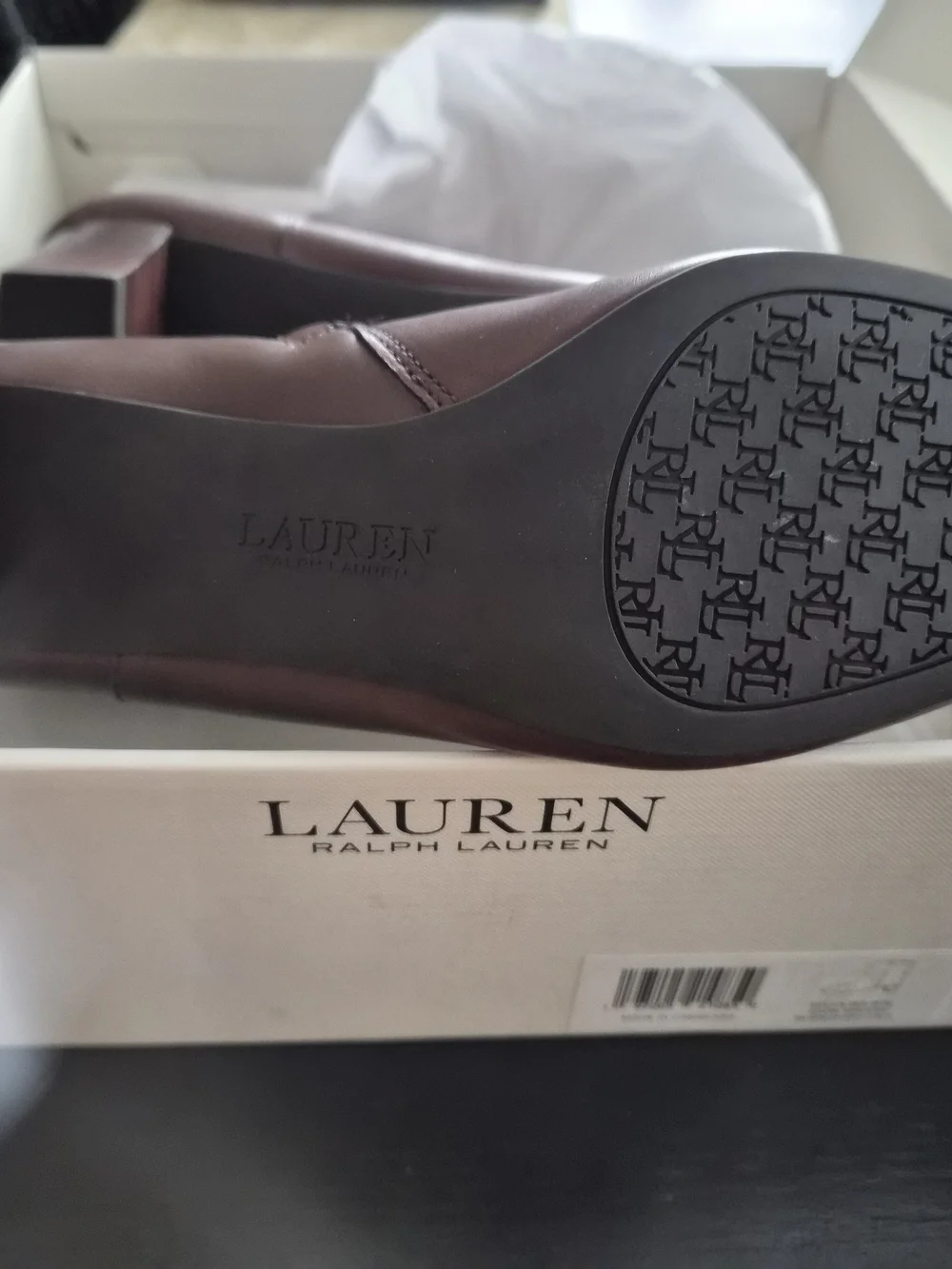 Ralph Lauren Brown Leather Ankle Boots